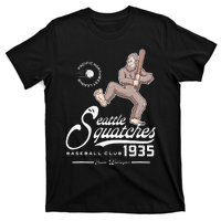 Funny Bigfoot Baseball Seatlle Squatches for Baseball Fan T-Shirt