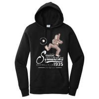 Funny Bigfoot Baseball Seatlle Squatches for Baseball Fan Women's Pullover Hoodie