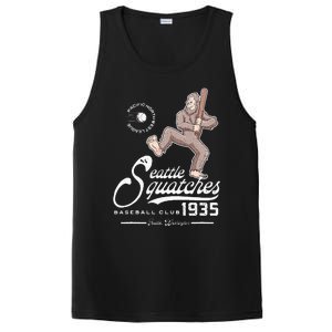 Funny Bigfoot Baseball Seatlle Squatches for Baseball Fan PosiCharge Competitor Tank