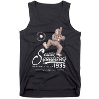 Funny Bigfoot Baseball Seatlle Squatches for Baseball Fan Tank Top