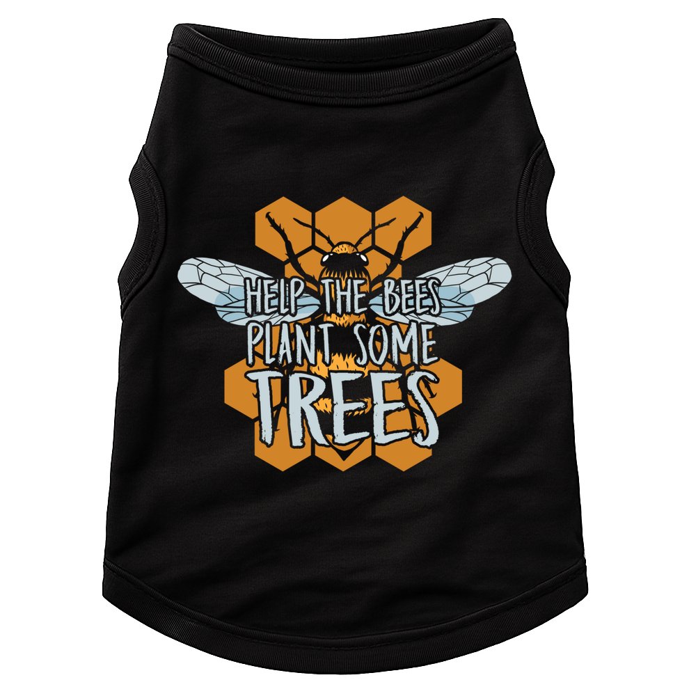 Funny Beekeeper Bee Gift Help The Bees Plant Some Trees Great Gift Doggie Tank