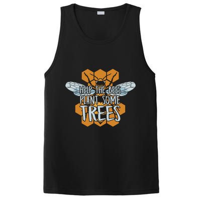 Funny Beekeeper Bee Gift Help The Bees Plant Some Trees Great Gift PosiCharge Competitor Tank