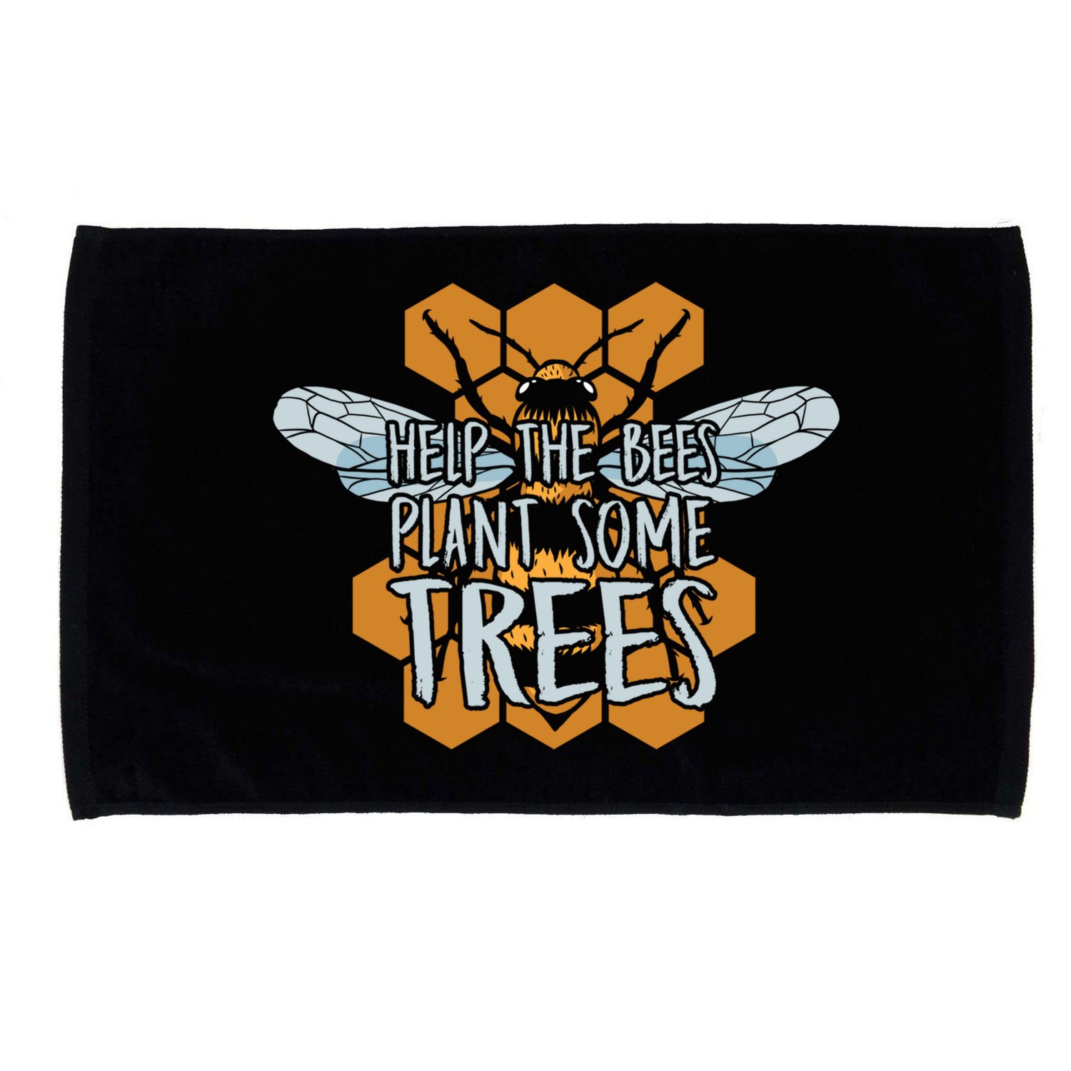 Funny Beekeeper Bee Gift Help The Bees Plant Some Trees Great Gift Microfiber Hand Towel