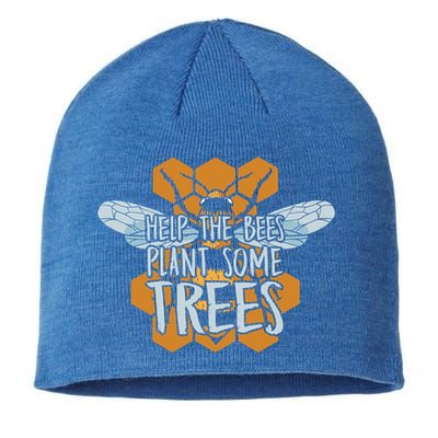 Funny Beekeeper Bee Gift Help The Bees Plant Some Trees Great Gift Sustainable Beanie