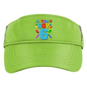 Funny Birthday Boy 6th Birthday Lego Master Builder Adult Drive Performance Visor