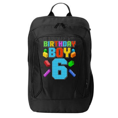 Funny Birthday Boy 6th Birthday Lego Master Builder City Backpack