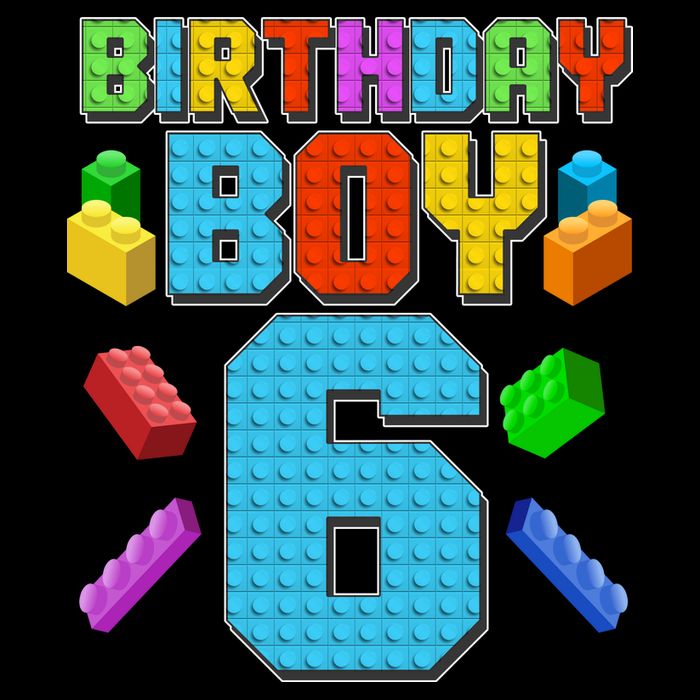 Funny Birthday Boy 6th Birthday Lego Master Builder Drawstring Bag