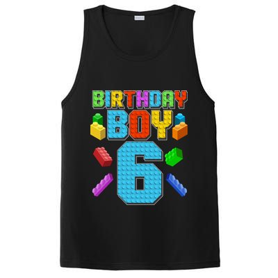 Funny Birthday Boy 6th Birthday Lego Master Builder PosiCharge Competitor Tank