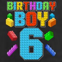 Funny Birthday Boy 6th Birthday Lego Master Builder Trucker Hat