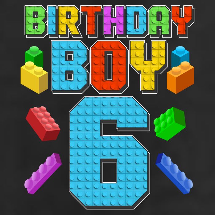 Funny Birthday Boy 6th Birthday Lego Master Builder Trucker Hat