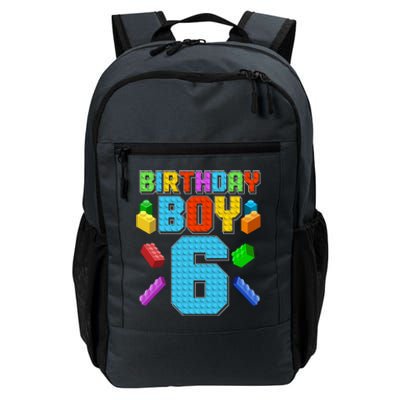 Funny Birthday Boy 6th Birthday Lego Master Builder Daily Commute Backpack