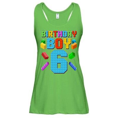 Funny Birthday Boy 6th Birthday Lego Master Builder Ladies Essential Flowy Tank