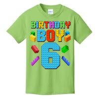 Funny Birthday Boy 6th Birthday Lego Master Builder Kids T-Shirt