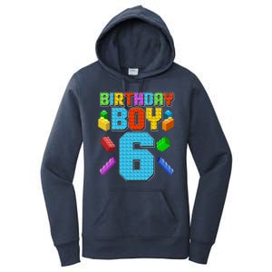 Funny Birthday Boy 6th Birthday Lego Master Builder Women's Pullover Hoodie