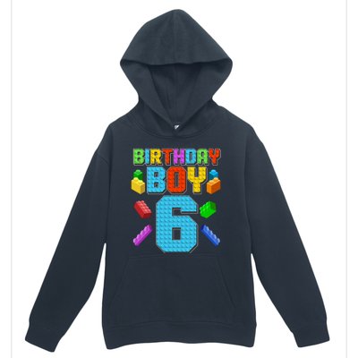 Funny Birthday Boy 6th Birthday Lego Master Builder Urban Pullover Hoodie