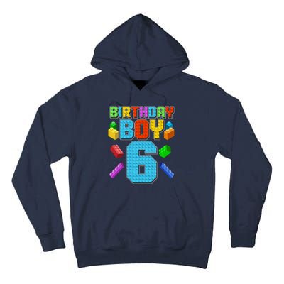 Funny Birthday Boy 6th Birthday Lego Master Builder Tall Hoodie