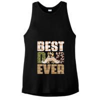 Funny Beard Best Dad Ever Sublimation Father's Day Ladies PosiCharge Tri-Blend Wicking Tank