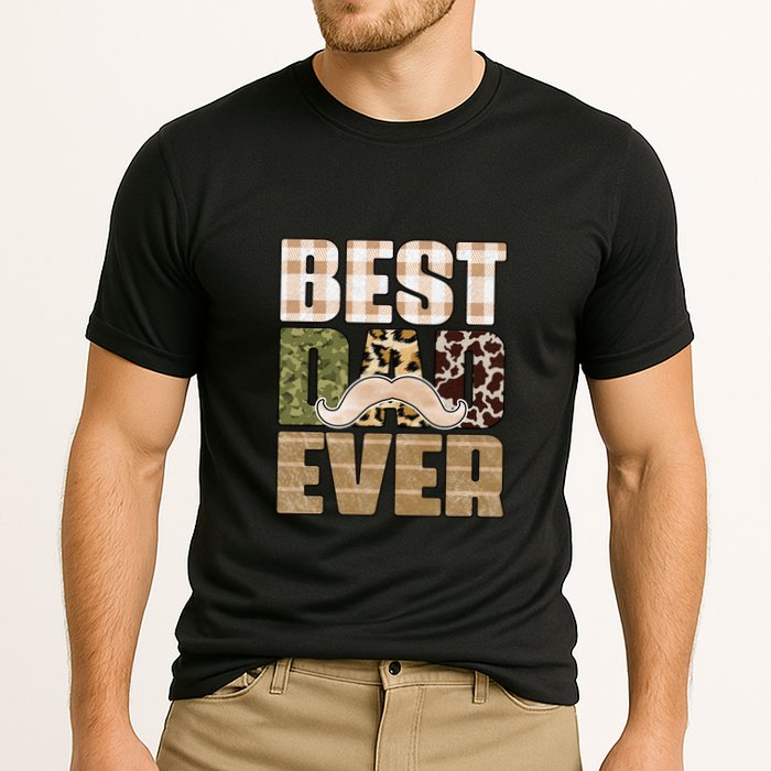 Funny Beard Best Dad Ever Sublimation Father's Day Performance Shirt