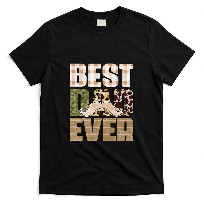 Funny Beard Best Dad Ever Sublimation Father's Day T-Shirt