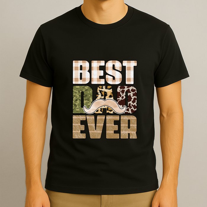 Funny Beard Best Dad Ever Sublimation Father's Day T-Shirt
