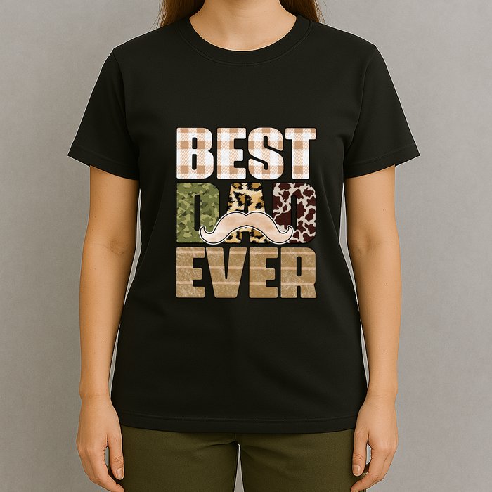 Funny Beard Best Dad Ever Sublimation Father's Day T-Shirt