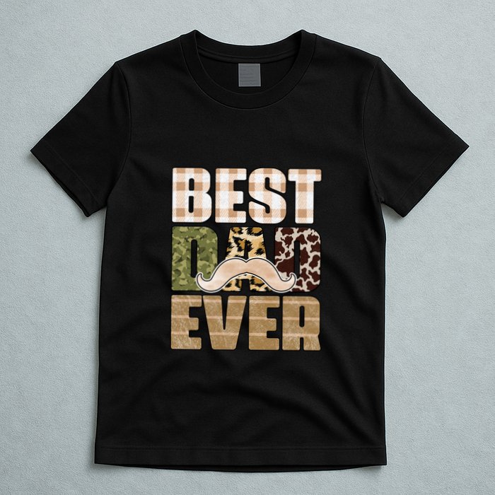 Funny Beard Best Dad Ever Sublimation Father's Day T-Shirt