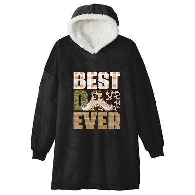 Funny Beard Best Dad Ever Sublimation Father's Day Hooded Wearable Blanket