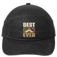 Funny Beard Best Dad Ever Sublimation Father's Day 7-Panel Snapback Hat