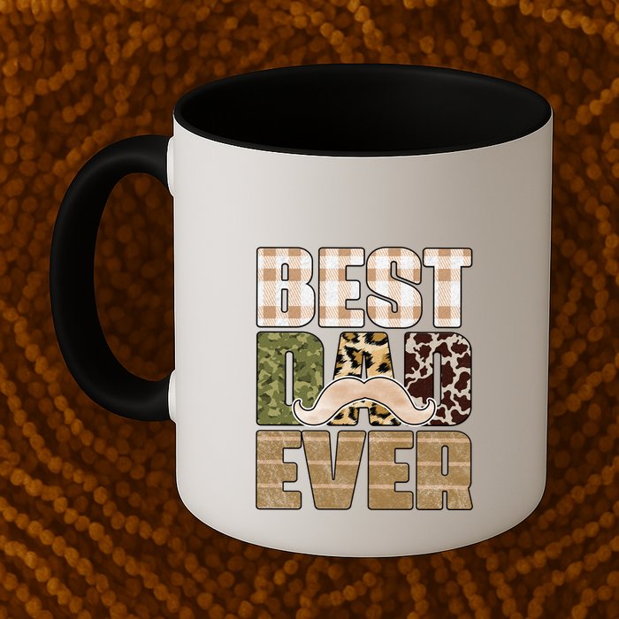 Funny Beard Best Dad Ever Sublimation Father's Day Mug