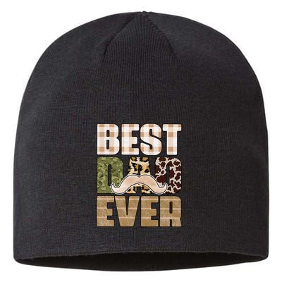 Funny Beard Best Dad Ever Sublimation Father's Day Sustainable Beanie