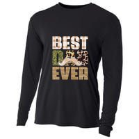 Funny Beard Best Dad Ever Sublimation Father's Day Cooling Performance Long Sleeve Crew