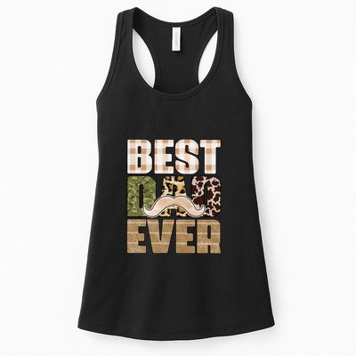 Funny Beard Best Dad Ever Sublimation Father's Day Womens Tank Top