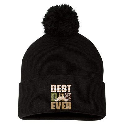 Funny Beard Best Dad Ever Sublimation Father's Day Pom Pom 12in Knit Beanie