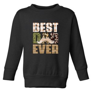 Funny Beard Best Dad Ever Sublimation Father's Day Toddler Sweatshirt