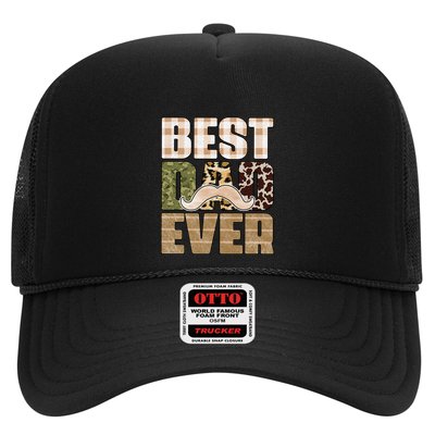 Funny Beard Best Dad Ever Sublimation Father's Day Trucker Hat