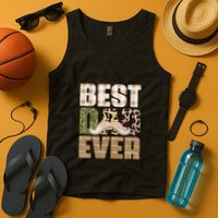 Funny Beard Best Dad Ever Sublimation Father's Day Tank Top