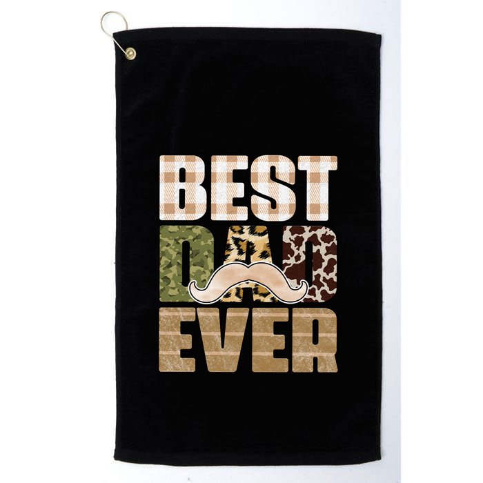 Funny Beard Best Dad Ever Sublimation Father's Day Golf Towel