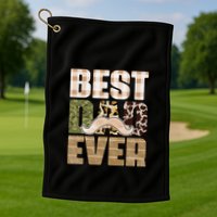 Funny Beard Best Dad Ever Sublimation Father's Day Golf Towel