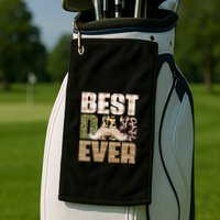 Funny Beard Best Dad Ever Sublimation Father's Day Golf Towel
