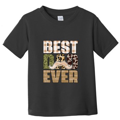 Funny Beard Best Dad Ever Sublimation Father's Day Toddler T-Shirt