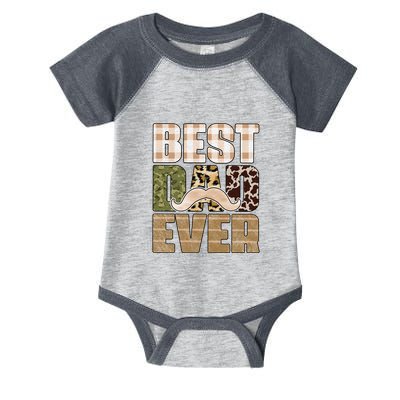 Funny Beard Best Dad Ever Sublimation Father's Day Infant Baby Jersey Bodysuit