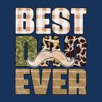 Funny Beard Best Dad Ever Sublimation Father's Day Infant Baby Jersey Bodysuit