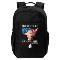 Funny Biden Bicycle Bike Lesson Merry 4th Of July Backpack
