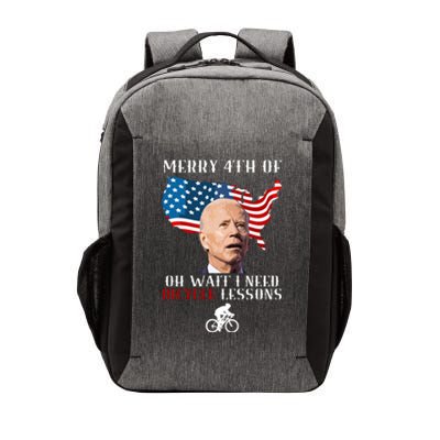 Funny Biden Bicycle Bike Lesson Merry 4th Of July Vector Backpack