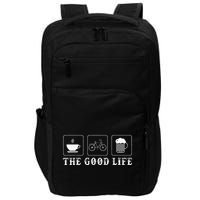 Funny Bicycle Beer Good Life Cycling Impact Tech Backpack