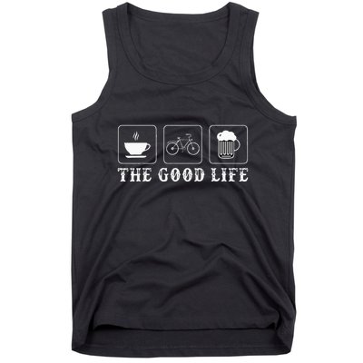 Funny Bicycle Beer Good Life Cycling Tank Top