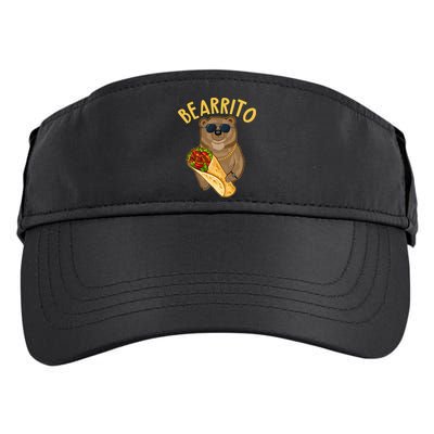 Funny Bearrito Bear Adult Drive Performance Visor