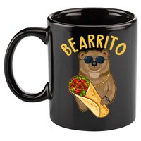 Funny Bearrito Bear 11oz C Handle Ceramic Mug