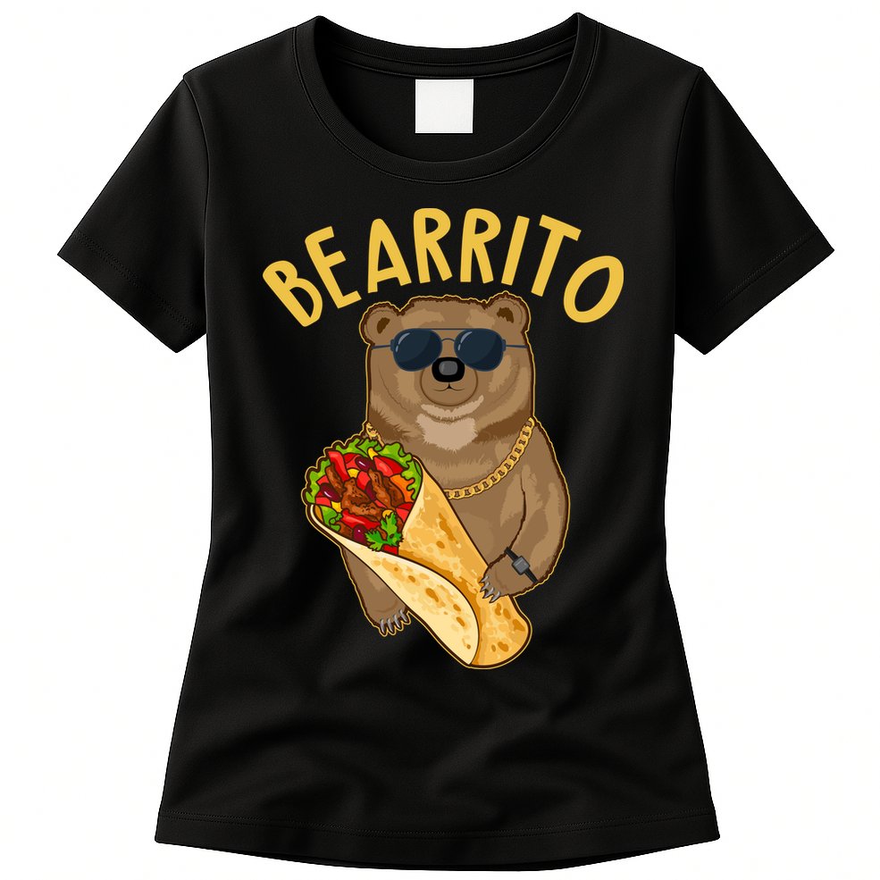 Funny Bearrito Bear Womens T-Shirt
