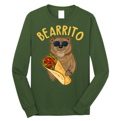 Funny Bearrito Bear Long Sleeve Shirt